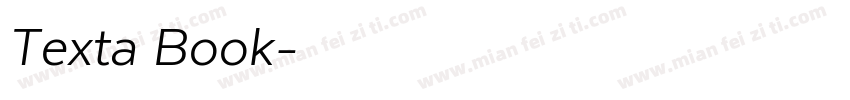 Texta Book字体转换